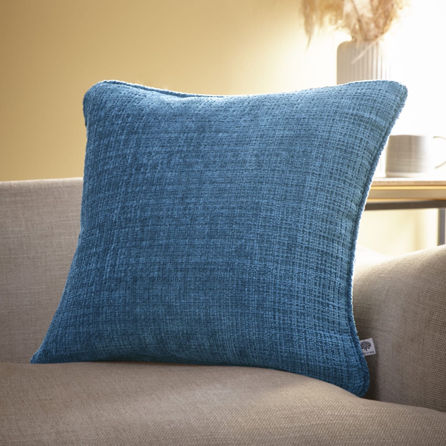 Alba Chenille Cushion Cover 43cm x 43cm (17") - Teal