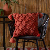 Alda Outdoor Cushion Cover 43x43cm 17x17" - Terracotta
