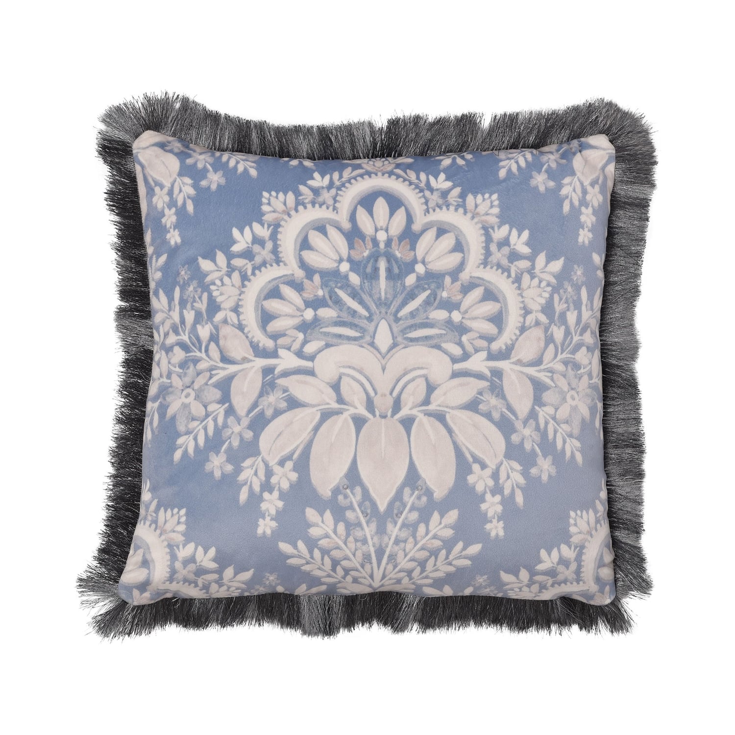 Alexia Velvet Filled Cushion - Alexia Cushion In Blue 43 X 43Cm 2