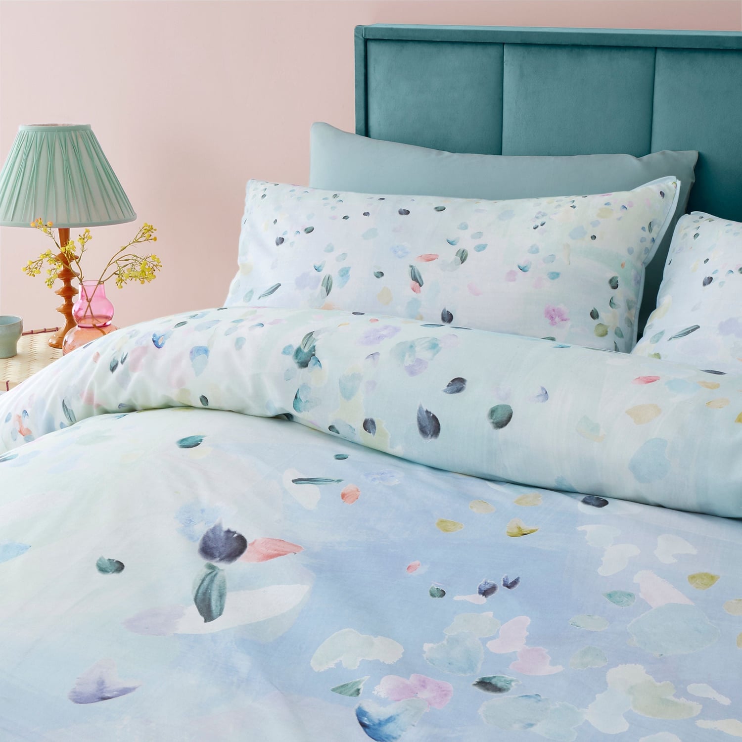 Alfresco Cotton Duvet Cover Set - Alfresco Duvet Cover Set In Duck Egg 2