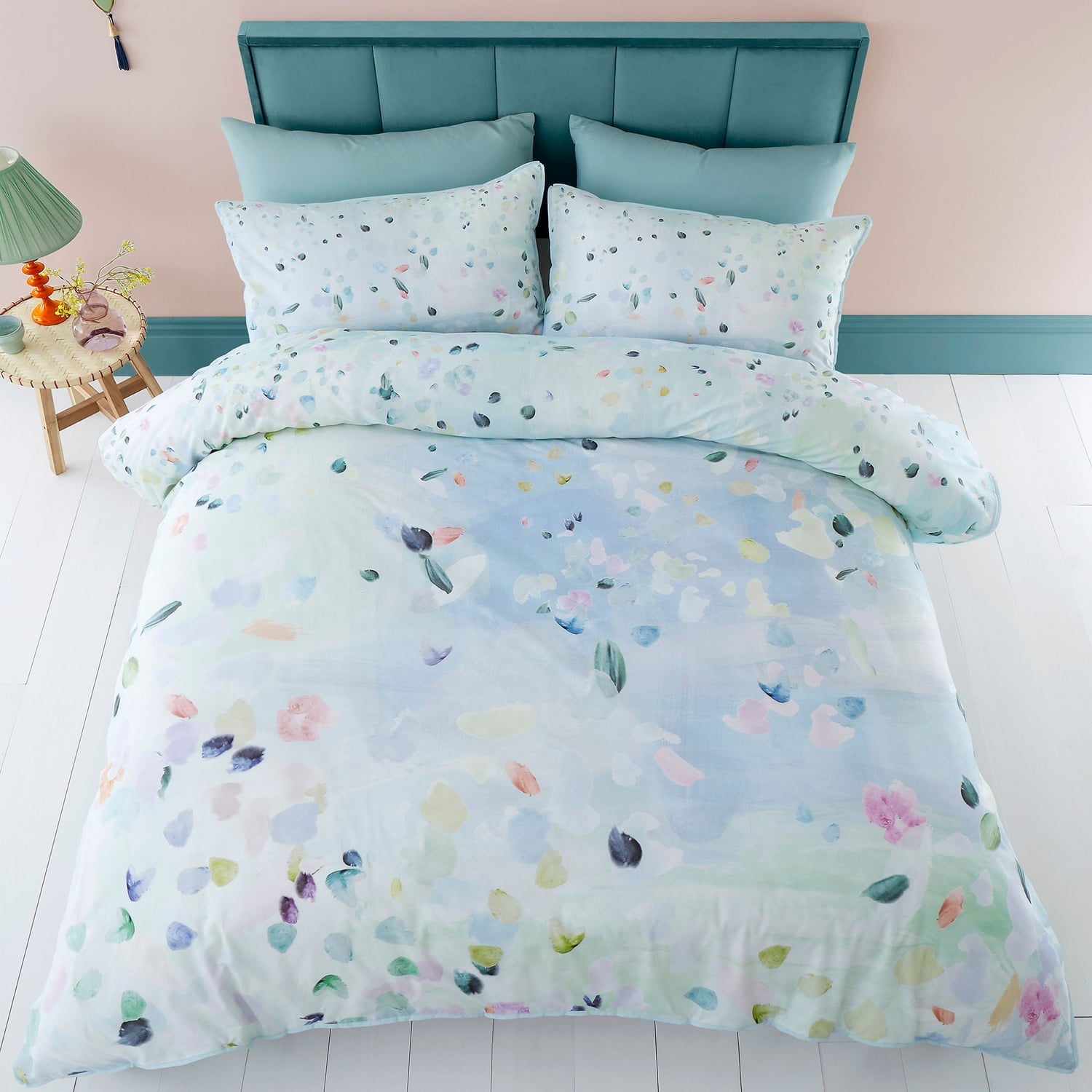 Alfresco Cotton Duvet Cover Set - Alfresco Duvet Cover Set In Duck Egg 5
