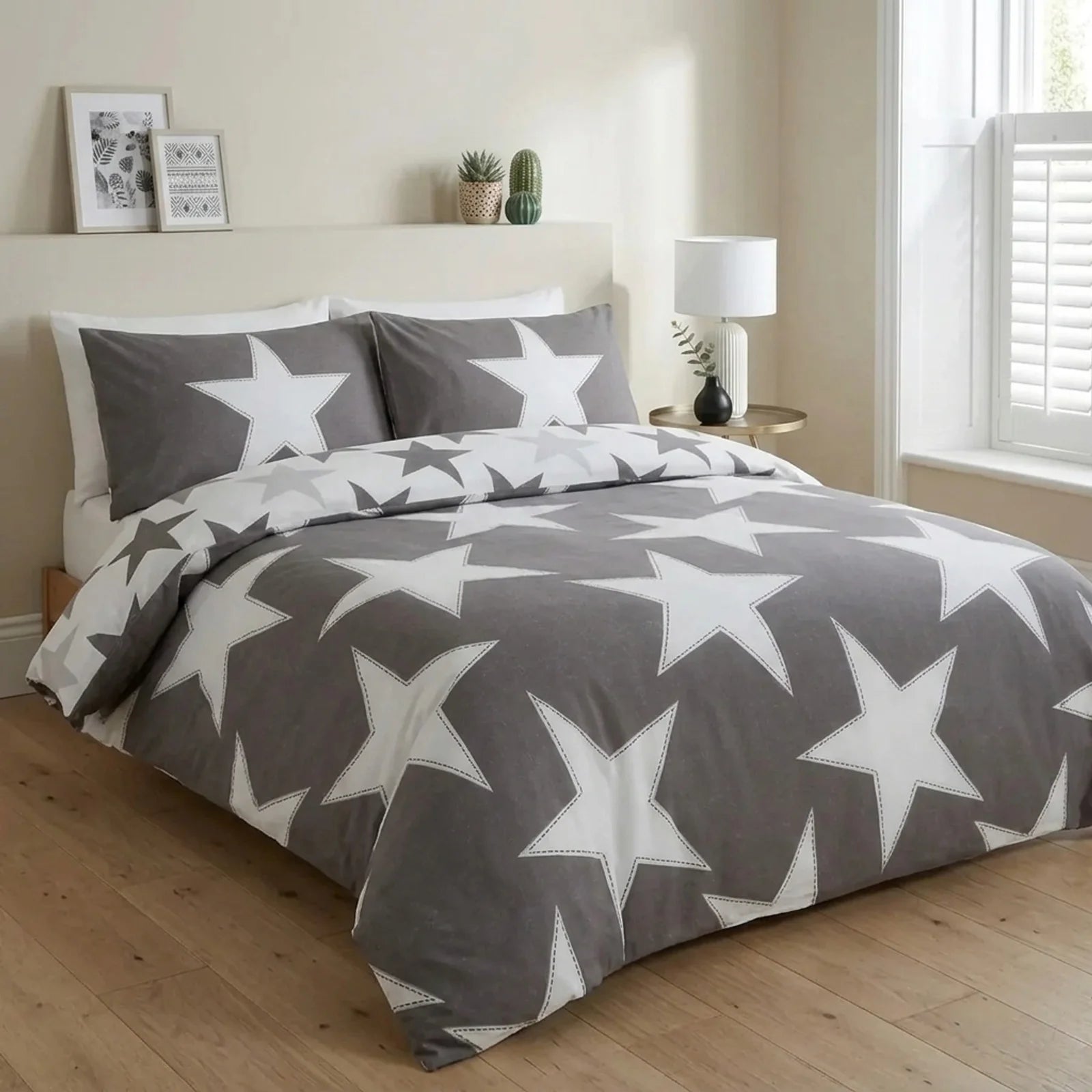 All Stars Grey Duvet Cover Bedding Set-1