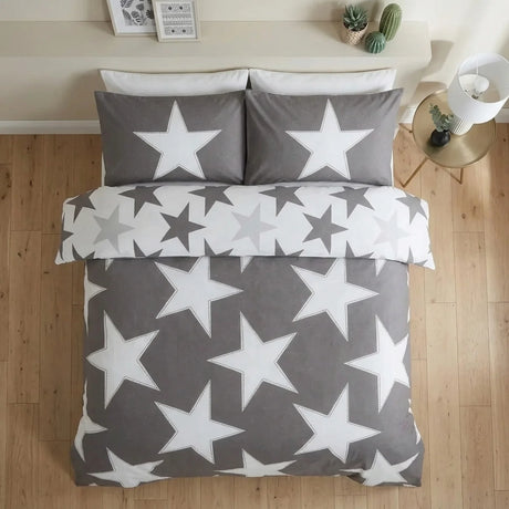 All Stars Grey Duvet Cover Bedding Set-2