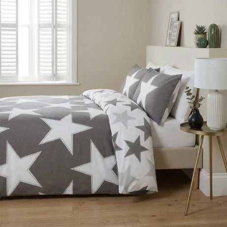 All Stars Grey Duvet Cover Bedding Set-3