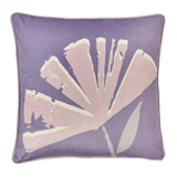 Alma Floral Velvet Cushion Cover 43cm x 43cm - Lilac