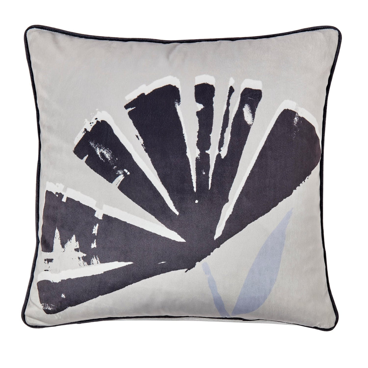 Alma Floral Velvet Cushion Cover 43cm x 43cm - Natural