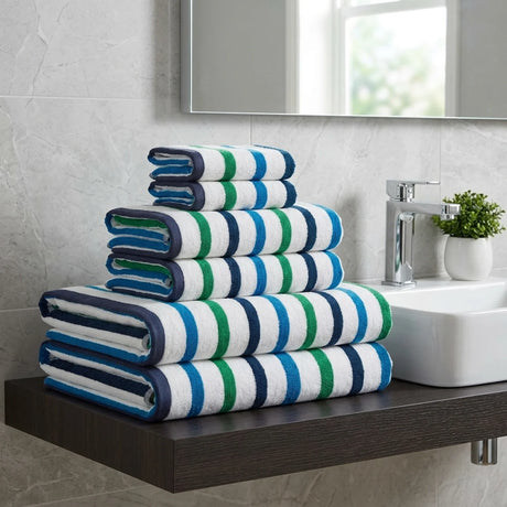 Amalfi 500gsm Blue 100% Cotton Towels-1
