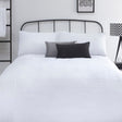 Amalfi White Check 144 Thread Count Duvet Cover Set