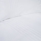 Amalfi White Check 144 Thread Count Duvet Cover Set - Amalfi Duvet Cover Set In White 2