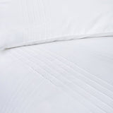 Amalfi White Check 144 Thread Count Duvet Cover Set - Amalfi Duvet Cover Set In White 4