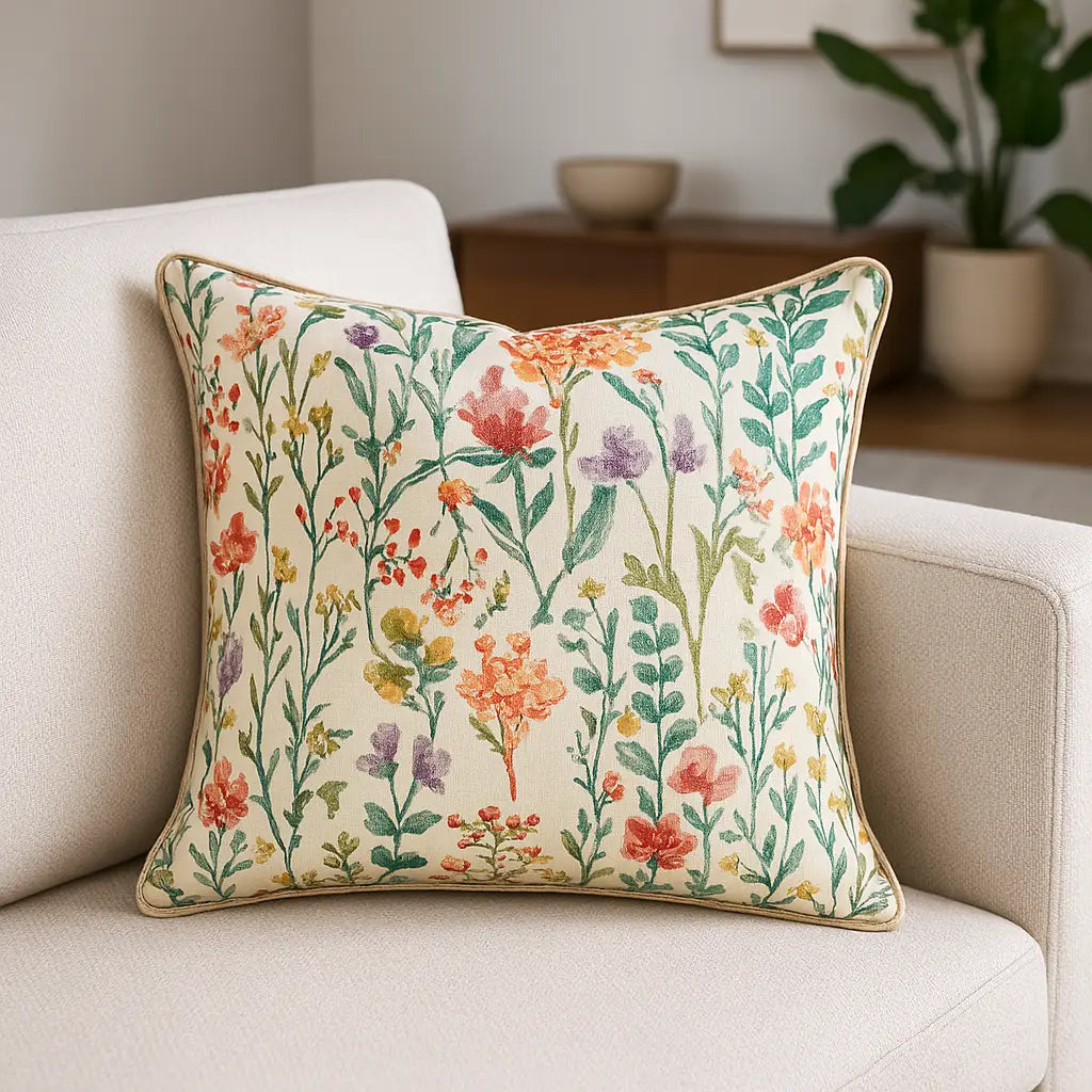 Amaryllis Floral Cushion Cover 45cm x 45cm