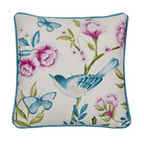 Amelle Blue Floral Outdoor Cushion Cover 43cm x 43cm - Amelle Outdoor Cushion In Blue 43 X 43Cm 3