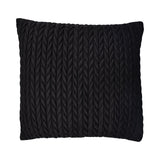 Laurence Llewelyn-Bowen Amory Velvet Cushion Cover 43cm x 43cm - Black - Amory Cushion In Black 43 X 43Cm 2