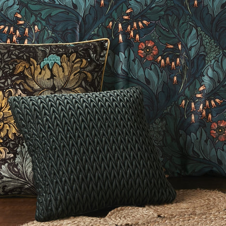 Laurence Llewelyn-Bowen Amory Velvet Cushion Cover 43cm x 43cm - Bottle Green