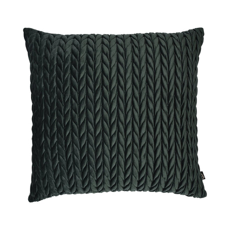 Laurence Llewelyn-Bowen Amory Velvet Cushion Cover 43cm x 43cm - Bottle Green - Amory Cushion In Bottle Green 43 X 43Cm 2