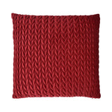 Laurence Llewelyn-Bowen Amory Velvet Cushion Cover 43cm x 43cm - Claret - Amory Cushion In Claret 43 X 43Cm 2