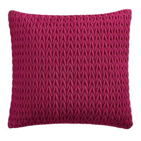 Laurence Llewelyn-Bowen Amory Velvet Cushion Cover 43cm x 43cm - Fuchsia - Amory Cushion In Fuchsia 43 X 43Cm 2