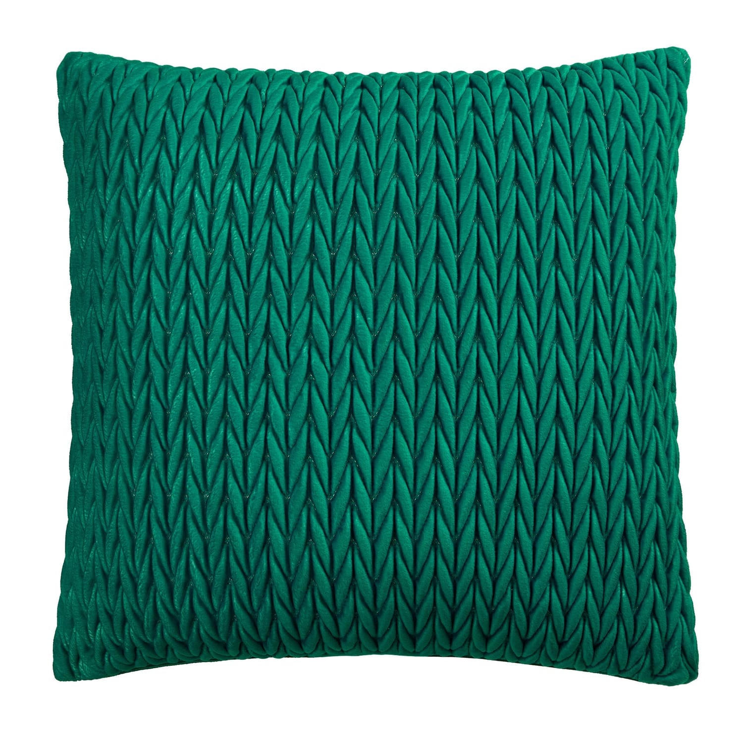 Laurence Llewelyn-Bowen Amory Velvet Cushion Cover 43cm x 43cm - Jade - Amory Cushion In Jade 43 X 43Cm 2