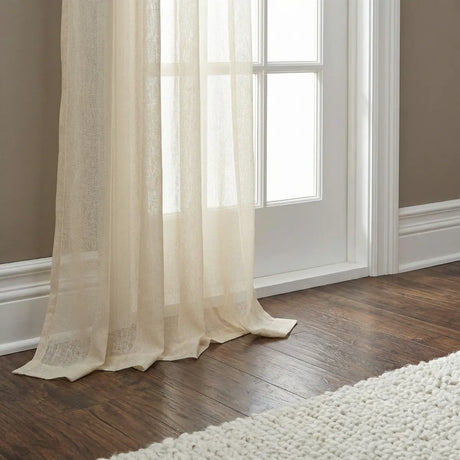 Andorra Textured Voile Eyelet Curtain Panel 3