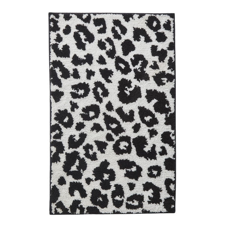 Grey Animal Print Bath Mat 50cm x 80cm - Animal Bath Mat In Black 50 X 80Cm 2