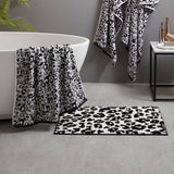 Grey Animal Print Bath Mat 50cm x 80cm - Animal Bath Mat In Black 50 X 80Cm 3