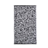 Animal Print Jacquard 550gsm Cotton Bathroom Towel - Black - Animal Print Towels In Black 2