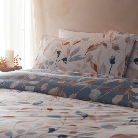 Anya Eco Sustainable Polycotton Duvet Cover Set - Anya Duvet Cover Set In Blue 2