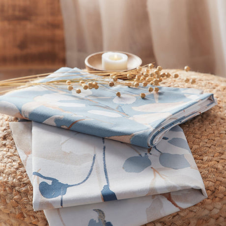 Anya Eco Sustainable Polycotton Duvet Cover Set - Anya Duvet Cover Set In Blue 4