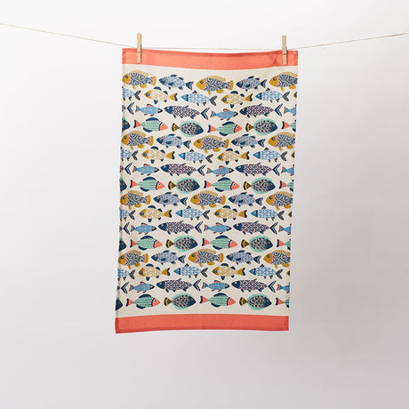 Ulster Weavers Aquarium 100% Cotton Tea Towel - Aquarium Cotton Tea Towel In Blue 2