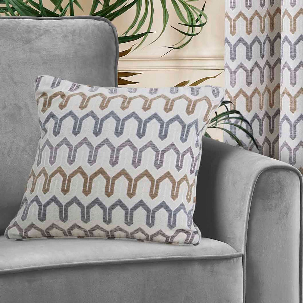 Arcadia Chenille Cushion Cover Soft Textured Beige