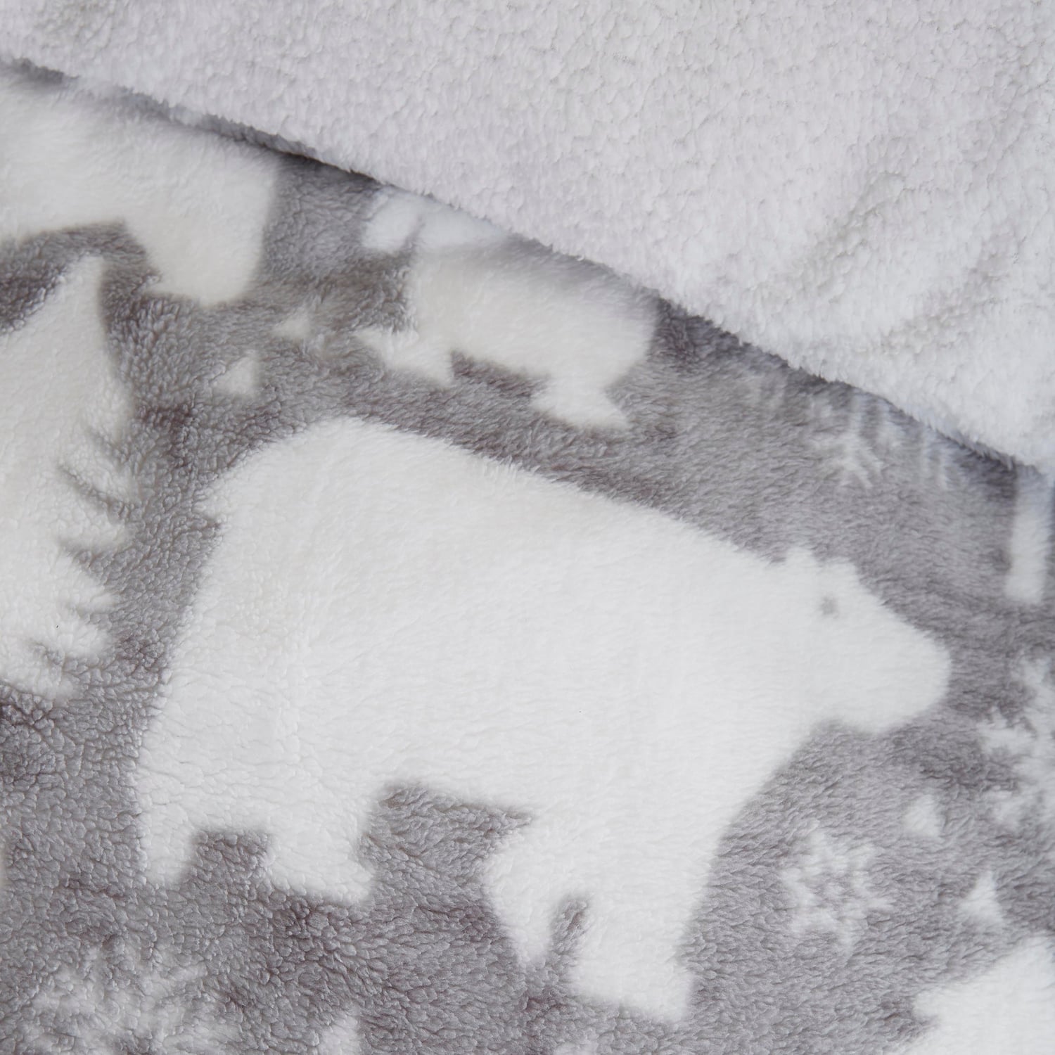 Arctic Animals Cosy Microfibre Duvet Cover Set - Arctic Animals Christmas Duvet Cover Set In Grey 4