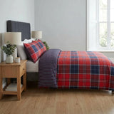 Argyle Red Duvet Cover Bedding Set-4