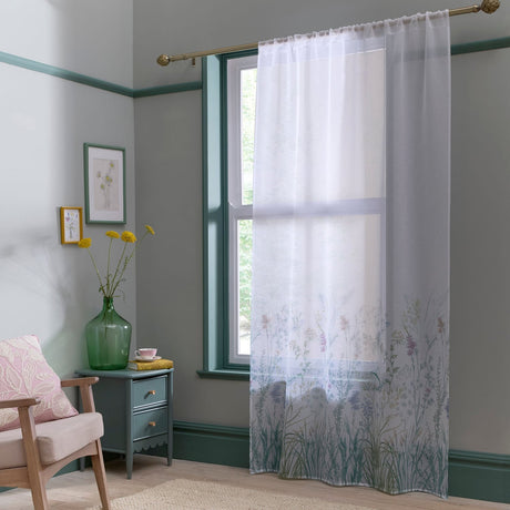 Arianna Sheer Voile Curtain Panel - Natural