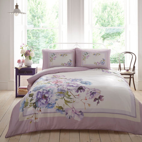 Arley Floral Cotton Sateen Duvet Cover Set