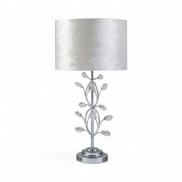 Arwen Ivory Crystal Gem Table Lamp 53cm