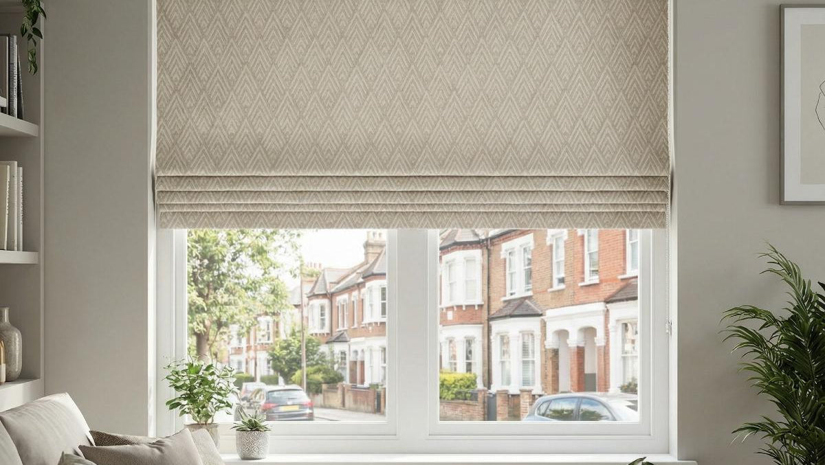 Asana Made to Measure Roman Blind Natural