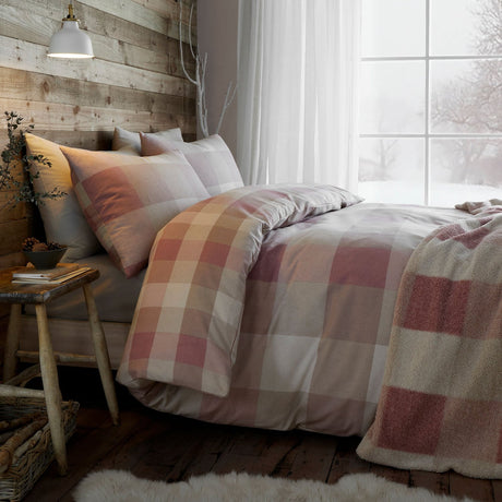 Ashford Check Cosy Throw Blanket 150cm x 200cm - Natural - Ashford Check Throw In Natural 150 X 200Cm 4