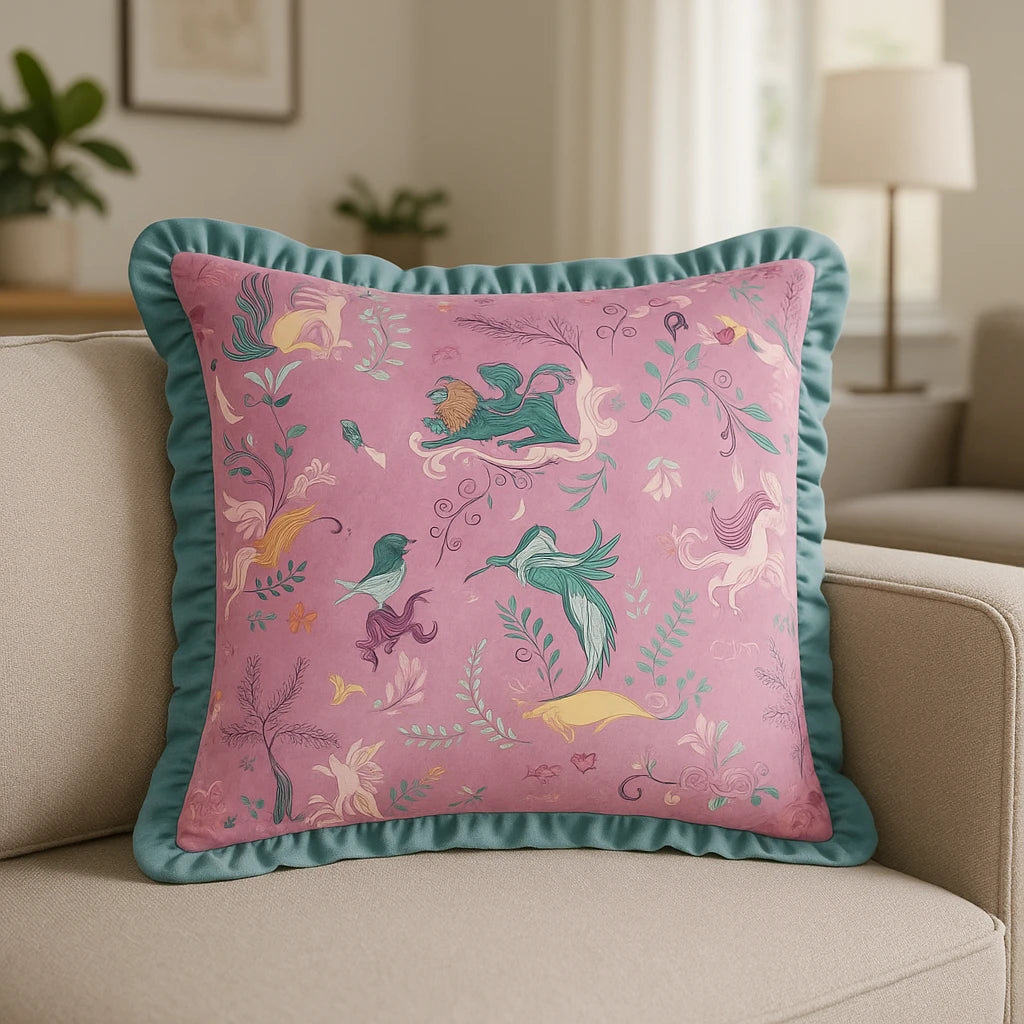 Athena Velvet Lilac / Mineral Cushion Cover or Filled Cushion 45cm x 45cm