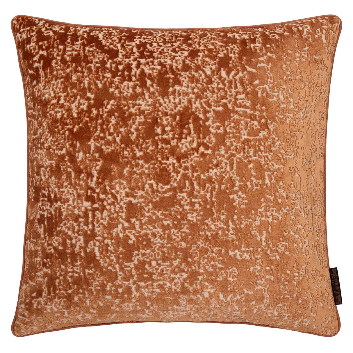 Laurence Llewelyn-Bowen Atlas Abstract Jacquard Gold Filled Cushion - Spice - Atlas Cushion In Spice 55 X 55Cm 2
