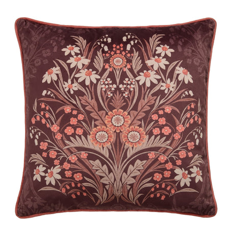Audrey Cushion Cover 43cm x 43cm (17" x 17") - Chocolate - Audrey Cushion In Chocolate 43 X 43Cm 2