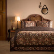 Audrey 100% Cotton Duvet Cover Set - Spice