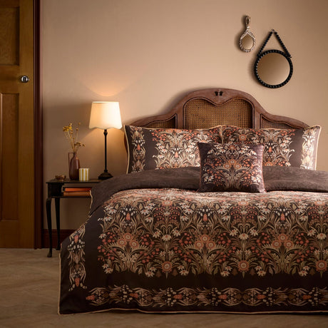 Audrey 100% Cotton Duvet Cover Set - Spice - Audrey Duvet Cover Set In Spice 4