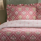 Aurelia Floral 100% Cotton Duvet Cover Set Pink - Aurelia Duvet Cover Set In Pink 2