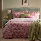 Aurelia Floral 100% Cotton Duvet Cover Set Pink - Aurelia Duvet Cover Set In Pink 4