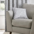 Aveline Floral Green & Grey Cushion Cover 43cm x 43cm - Grey