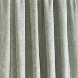 Aveline Floral Pencil Pleat Curtains - Green Thermal Light Filtering - Aveline Pencil Pleat Curtains In Green 4