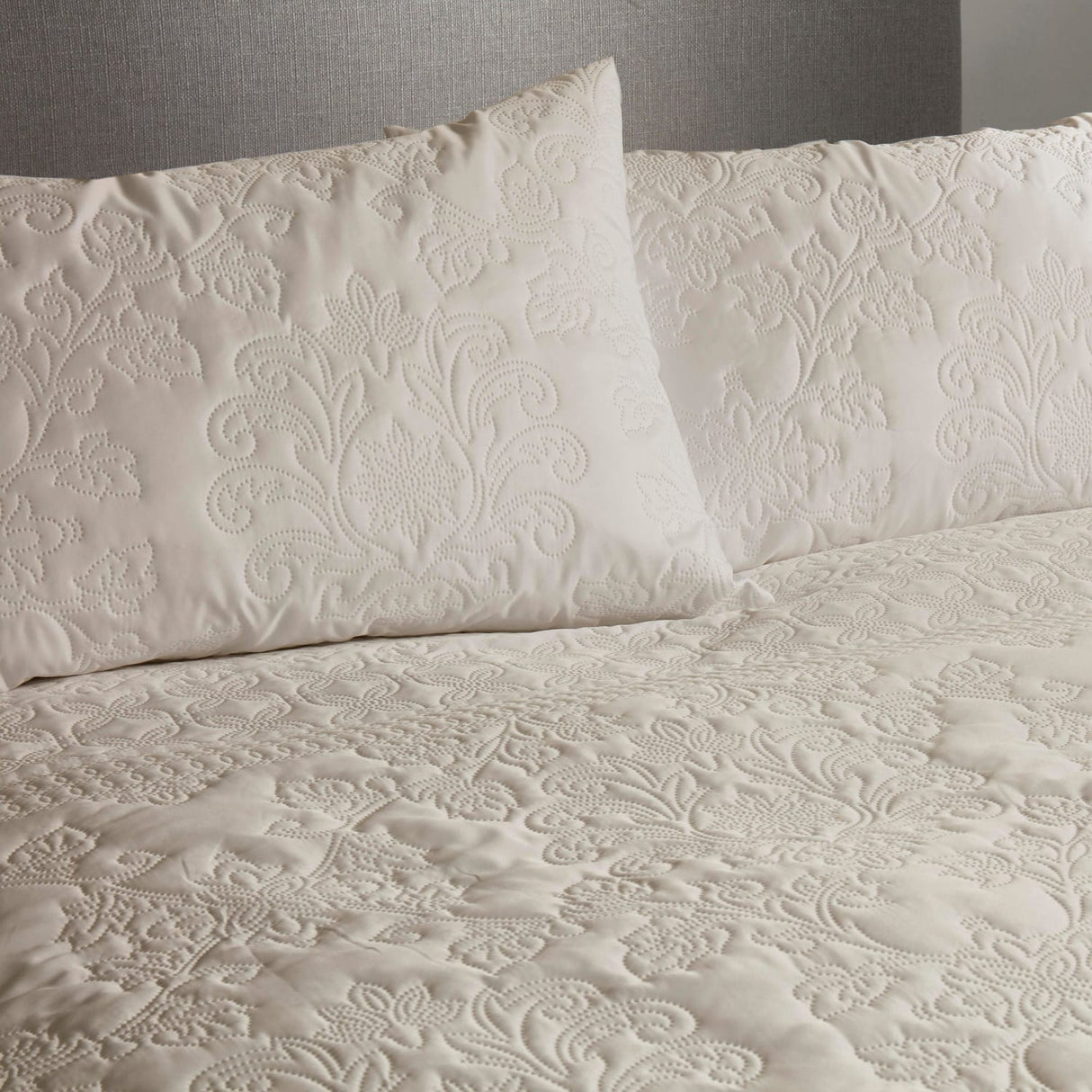Avery Stripe Beige Microfibre Duvet Cover Set - Natural - Avery Stripe Duvet Cover Set In Natural 5