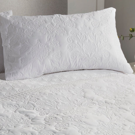 Avery Stripe Beige Microfibre Duvet Cover Set - White - Avery Stripe Duvet Cover Set In White 2