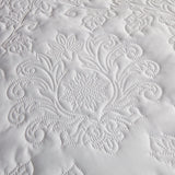 Avery Stripe Beige Microfibre Duvet Cover Set - White - Avery Stripe Duvet Cover Set In White 5