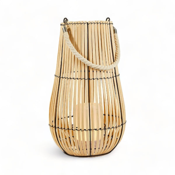 Azore LED Lantern Bamboo 42cm